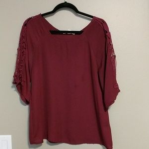 Red 1/4 sleeve